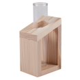 thumbnail image 3 of 4 jarrones de cristal con forma de tubo de ensayo en soporte de madera para macetas de plantas hidropónicas, decoración del hogar y el jardín, 3 of 8