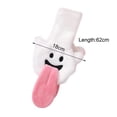 thumbnail image 7 of Halloween Gift Plush Rabbit Hair Warm Earmuffs Cartoon Cute Devil Earflap Kawaii Cold Protection Ear Warmer Women (White), 7 of 7
