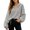 Grey, variant on Women's Hooded Sweatshirt for Women – Cozy V-Neck Long Sleeve Pullover Top with Relaxed Fit# end start#s#This falls under Women's Hoodies & Sweatshirts and presents a versatile V-neck hooded
