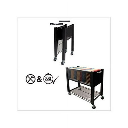 UPC: 0015433530000 | InstaCart File Cart 14.25w x 28.5d x 27.75h  Black