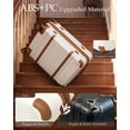 thumbnail image 6 of LONG VACATION Carry On Luggage Set 3 Piece, 20 Inch ABS+PC Hardshell Carry on Suitcase with Spinner Wheels TSA Lock & YKK Zipper, 6 of 10
