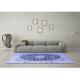 thumbnail image 3 of Ahgly Company Machine Washable Indoor Rectangle Persian Blue Traditional Area Rugs, 2' x 4', 3 of 4