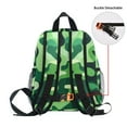 thumbnail image 5 of FORMRS School Backpack with Front Zippered Pocket 12" Elementary Student Travel Daypack, Green Camouflage Pattern, 5 of 6