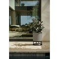 thumbnail image 4 of Veradek Mod Series Raised 18" Plastic-Stone Planter - (Gray/Black), 4 of 12