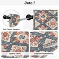 thumbnail image 5 of Blue Red Geometric Tier Curtains, Vintage Southwest Ethnic Modern Light Filtering Kitchen Curtains, 2Pcs Rod Pocket Half Window Treatments Panels for Sink Cafe Cabinet Basement 27.5x45 Inches, 5 of 9