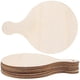 thumbnail image 1 of 10 pcs Round Serving Trays Wood Bread Board Pizza Paddle, 1 of 4