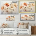 thumbnail image 4 of Designart "Melodic Beige Meadow Of Poppies IV" Poppies Floater Framed Wall Decor, 4 of 5