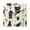 Black, variant on Party Themed Wine Wall Clock Square Clock Decoration Creative Clock Dual Use Black Pointer 7.78in