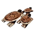 thumbnail image 3 of Balikraft Hand Made Wood Artisans 'Kura-Kura' Turtle Tortoise Family Cigarette Ashtray Keepsake Box Figurine Set of 3, 3 of 9