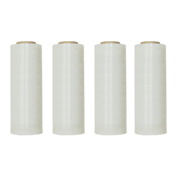 Office Depot Stretch Wrap Film, Blown, 18in. x 1500ft. Rolls, Clear, Pack Of 4, 32011-OD