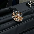 thumbnail image 5 of Dogs Lab Retriever Dachshund Poodle Pattern Round Luggage ID Tag Card Suitcase Carry-On, 5 of 8