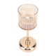 thumbnail image 1 of Soporte De Velas, candelabro ligero De lujo, ambiente romántico, lámparas transparentes doradas champán, Símica Decorativa Para Restaurante, 1 of 7
