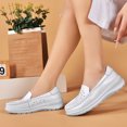 thumbnail image 3 of YOURDIARY Women Nurse Shoes Comfort Moccasins Nursing Lightweight Round Toe Work Breathable June Flat, 3 of 8