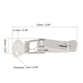 thumbnail image 3 of Uxcell 4 Pcs Iron Spring Loaded Toggle Latch, 72mm Overall Length, 3 of 4