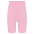 thumbnail image 3 of Lejafay Girls Athletic Swim Shorts Solid Color Shorts Sport Cheer Workout Running Pink 130, 3 of 5