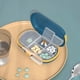thumbnail image 3 of Pastillero de plástico portátil, pequeño, con 4 compartimentos y tapa, resistente al agua., 3 of 5