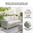 thumbnail image 4 of Signature Design by Ashley Seton Creek Gray Outdoor Loveseat with Cushion, 4 of 11