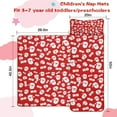 thumbnail image 5 of Red Christmas Santa Pattern Toddler Nap Mats for Kids Preschool,50"x20" Sleeping Mat Bag or Kids,Toddler Sleeping Bag,Toddler Nap Mat or Daycare, 5 of 6