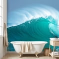 thumbnail image 5 of Wall Mural Peel and Stick Ocean wave Self-Adhesive Wallpaper Removable Wall Decal Wall Sticker Home Decor for Living Room Bedroom 69"x96", 5 of 8