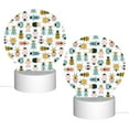 thumbnail image 2 of Salouo Colorful Insects for Round Acrylic Night Light - Acrylic Sheets with LED Light Lamp Base - Decorative Night Lamp for Restaurant Bar Cafe Shop Room Decoration, 2 of 9