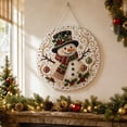 thumbnail image 2 of Christmas Pearl Diamond Painting Suncatcher Kit, Acrylic Round Board with Lace Edge, Christmas Pearls Beads Art Craft, 3D Mixed-Sized Pearl Beads Craft, Festive Window Wall Decor(E), 2 of 7