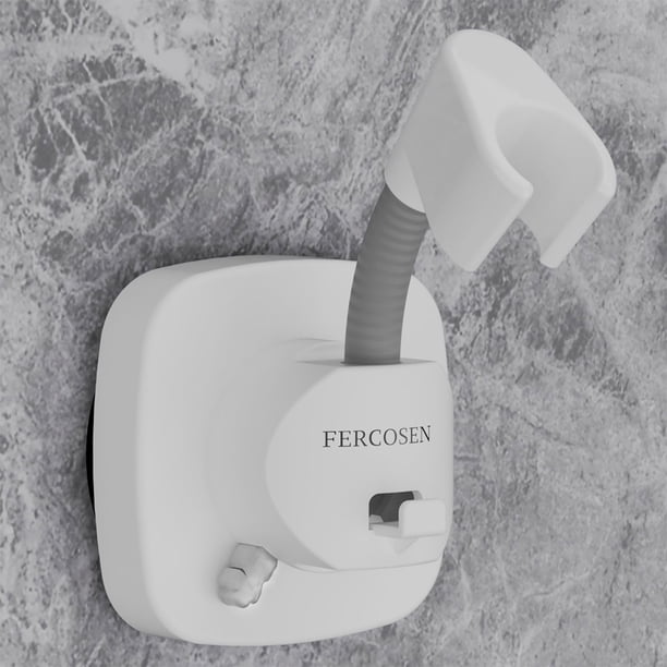 Soporte para cabezal de ducha FERCOSEN giratorio 360° con ventosa, 10 kg