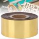 thumbnail image 2 of Papier aluminium pour estampage à chaud, cuir, tissu, emballage, accessoires de décoration DIY, largeur 3 cm, rouleau de 120 mètres, doré, 2 of 4
