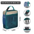 thumbnail image 3 of Abstract Geometry Colorful Lunch Box Insulated Lunch Bag Box Women Men Reusable Cute Small Bento Lunch Box Containers for Travelers Cooler Tote Bag Lunchbox for Office School Picnic, 3 of 6
