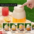 thumbnail image 4 of 800ml Portable Blender Cup Electric Rechargeable Juicer Blender Portable Blender For Shakes and Juice Mixing Juice off white1, 4 of 4