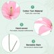 thumbnail image 2 of Paquete de 2 Flores de Ganchillo, Lirio de Lana Artificial Tejido a Mano [Rosa], 2 of 6