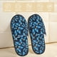 thumbnail image 2 of Fotbe Blue Butterfly Pantuflas Peludas para Mujer con Estampado, Zapatillas de Peluche, Zapatos de Invierno para Casa, Uso Interior y Exterior-Medium, 2 of 8