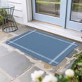 thumbnail image 2 of Pure Royalblue Doormat Outdoor Entrance 20"x31.5", Simple Solid Color Absorb Moisture Dirt Door Mats, Non-Slip Rubber Backing Floor Mats Indoor, Low-Profile Front Door Rugs, 2 of 9