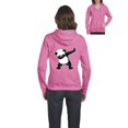 thumbnail image 1 of Womens Dancing Panda Full-Zip Hooded Sweatshirt, 1 of 5