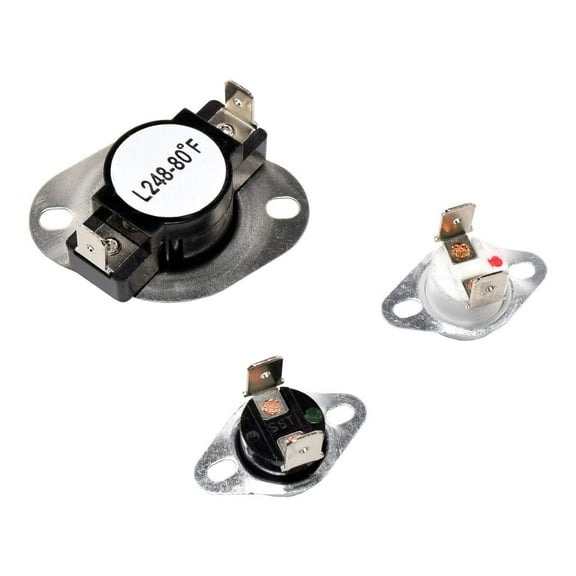 HQRP Dryer Thermostat & Thermal Fuse Kit Replacement for Whirlpool Maytag Admiral Amana LA1053 LA-1053 AP4242472 PS2162282