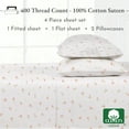 thumbnail image 3 of California Design Den King Sheet Set - 400 Thread Count 100% Cotton Sheet Set, Sateen, Deep Pocket King Sheets, 4 Piece Adult/Teen Bedding Sheets Set - Soft Floral Print, 3 of 8