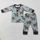 thumbnail image 4 of Conjuntos de ropa de dormir para niños, ropa de dormir con bordado de tres Santas, Top de pantalones a cuadros, pijamas de invierno y Navidad, venta al por mayor, 4 of 4