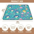 thumbnail image 4 of WOBOGO Cartoon Mermaids Blue Pattern Baby Playmats Extra Large Waterproof Rollable Activity Pads for Toddlers 50×50inch, 4 of 7