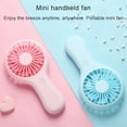 Portable Handheld Small Fan, USB Desk Fan with USB Rechargeable Battery