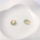 thumbnail image 3 of 3 piezas de pendientes naturales de jade verde de la suerte, delicados colgantes de jade real, joyería hecha a mano, pendientes, 3 of 3