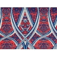 thumbnail image 2 of Zelouf Baroque Ribon On Ity  , Sewing, DIY, Crafts Fabric by the Yard, 341 Red/royal, 3 Yard, 2 of 2
