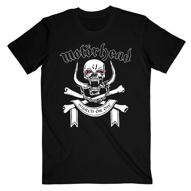 Motorhead Adult March Or Die Song Lyrics Cotton T-Shirt