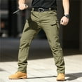 thumbnail image 1 of Pantalon Cargo pour Homme Coupe Décontractée Coupe Ajustée Jambe Droite Pantalon Décontracté pour Homme Pantalon de Randonnée Pantalon de Jogging pour Homme avec Poches, 1 of 4