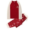 thumbnail image 3 of BULLPIANO Matching Family Pajamas Sets Christmas PJ's with and Printed Long Sleeve Tee and Bottom Loungewear, 3 of 10
