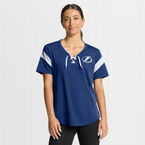 Women's Fanatics Blue Tampa Bay Lightning Offside Athena T-Shirt