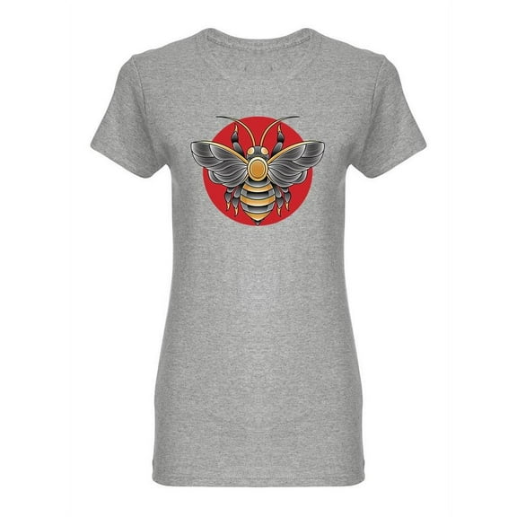 Bee Tattoo Style T-Shirt Women -Image by Shutterstock, Female Small