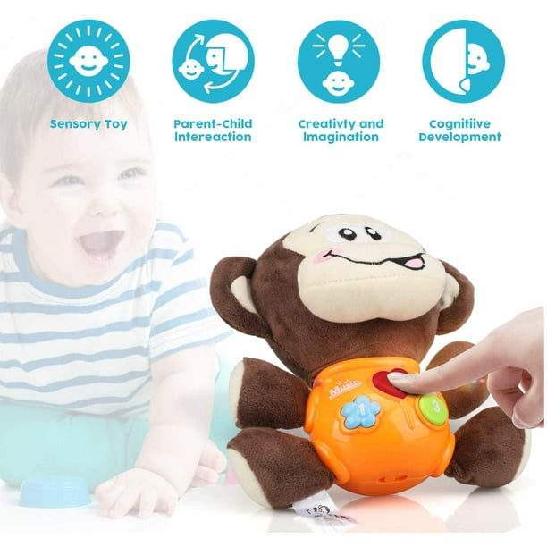 Jouets musicaux pour bébé,Jouets en Peluche pour bébés de 0 à 12