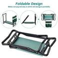 thumbnail image 4 of SIDIANBAN Garden Kneeler Seat Garden Bench Garden Stools Foldable Stool with Tool Bag Pouch EVA Foam Pad Outdoor Portable Kneeler Gardening Gifts for Women Men, Large 21.65"x10.62"x18.89", Green, 4 of 6