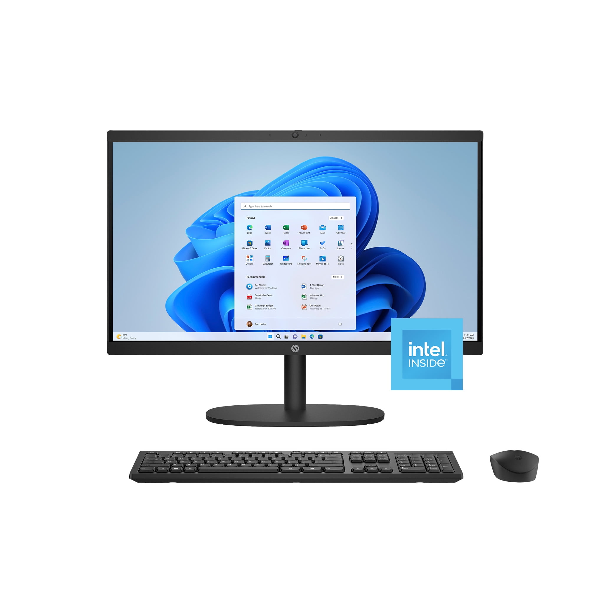 HP 21.45 inch All-in-One Desktop FHD Display Intel Pentium
