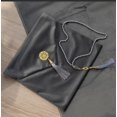 thumbnail image 2 of MODERN WALL ART Ramadan Muslim Prayer Mat for Womens with Prayer Beads and Pouch | Simple - Light-Weight Travel Janamaz Islamic Velvet Praying Rug, Grey, 40 x 26 inch, 2 of 2