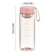 thumbnail image 3 of Botella de agua deportiva de 21,9 oz a prueba de fugas | Marcador de tiempo motivacional | Plástico esmerilado semitransparente portátil | Resistente para lavavajillas | Hidratación de fitness en, 3 of 6
